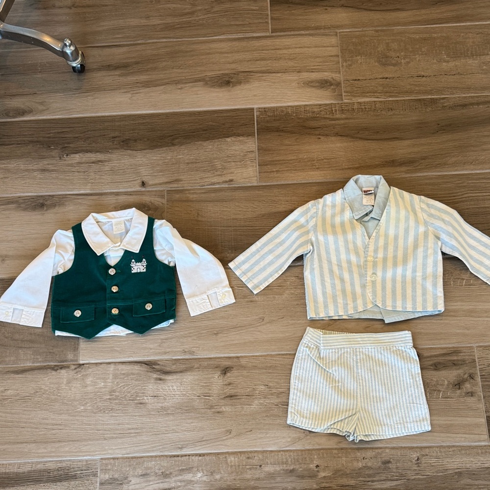 Vintage lot of 2 Happy Fella Boys 18 month outfits